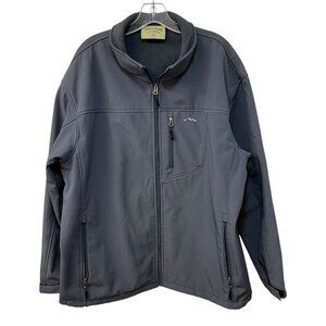 Rustic Ridge Men's Soft Shell Hunter's Full Zip Fleece Jacket Men’s XXL Gray